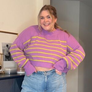 Free People Easy Street Crop Sweater